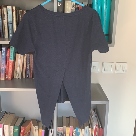 Bhane Tops - DENIM TEE : Bhane size XS. Chest 36. Stretch t shirt. Cutout at back.